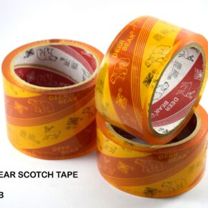 DEER BEAR Transparent Scotch Tape – Durable & Versatile Adhesive Tape 50yds