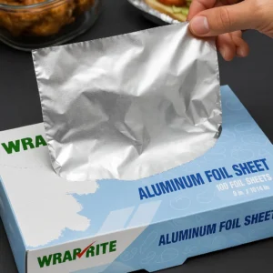 Aluminum Pop-Up Foil Sheets – Heavy Duty Pre-Cut Foil Dispenser Box | 100 sheets