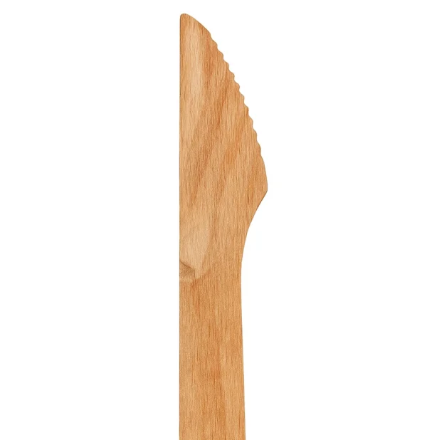 Birchwood Wooden Knife – 140mm Eco-Friendly Cutlery for Kunafa, Desserts & More | Biodegradable Disposable Knife