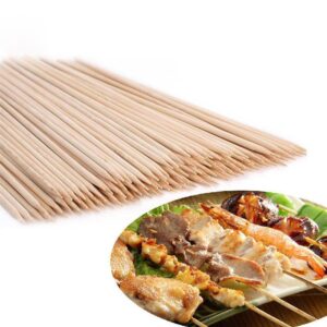 Wooden Disposable Barbecue Sticks – Bamboo Skewers for Grilling & Crafts (6" to 16")