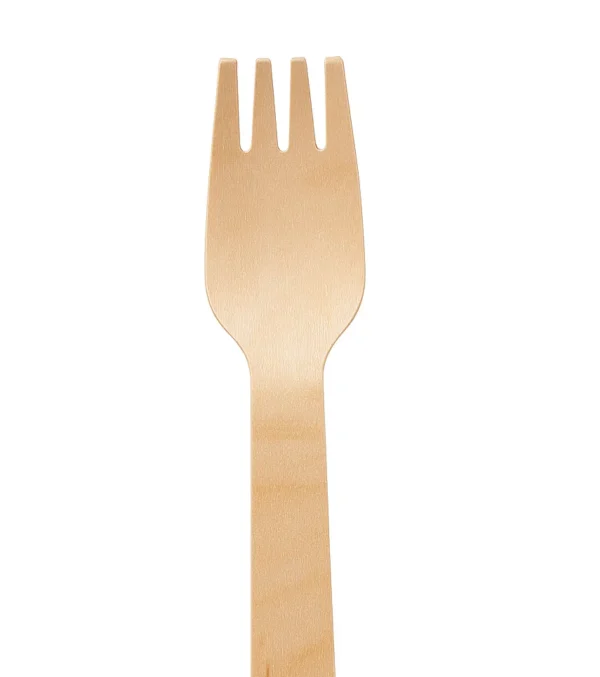 Birchwood Wooden Fork – 140mm Eco-Friendly Disposable Cutlery for Desserts, Salads & More | Biodegradable Wooden Utensil