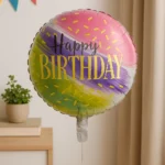 happy birthday multicolor foil ballon