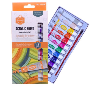 🎨 Keep Smiling Acrylic Paint Set – 12 Colors (12ml Each) | Vibrant Water-Based Paints for Art & DIY
