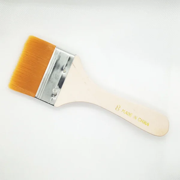 4pcs Wide & Thin Gesso Paint Brush Set – Keep Smiling | Soft Nylon Bristles - Image 2