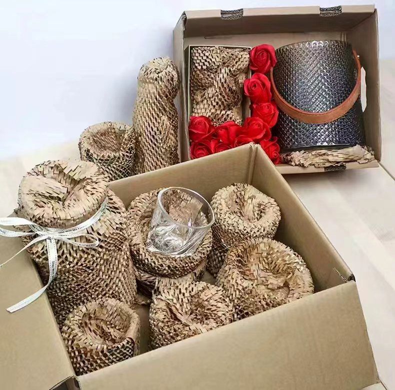 Honeycomb Paper Wrap Roll for Packing – Eco-Friendly Cushioning Wrap (500mm Width | 25m / 50m / 100m)